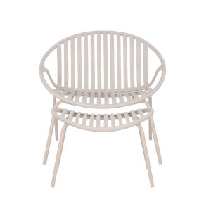 NADIN ΠΟΛΥΘΡΟΝΑ SET 2ΤΕΜ OFF WHITE 80x61.5x73cm
