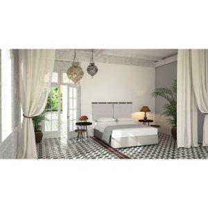 HANG BOX ΒΑΣΗ 160x200cm OFF WHITE 16-950 200x160x34cm