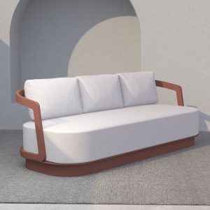 TORRE ΣΑΛΟΝΙ SET 1+2+2 TERRACOTTA 198x81x66cm