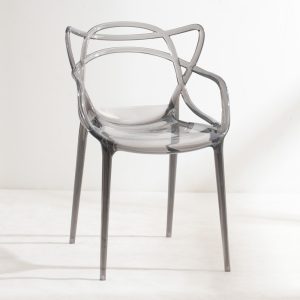 CHLOE ΚΑΡΕΚΛΑ ΔΙΑΦΑΝΟ/ΜΑΥΡΟ 54.5x55.5x83cm