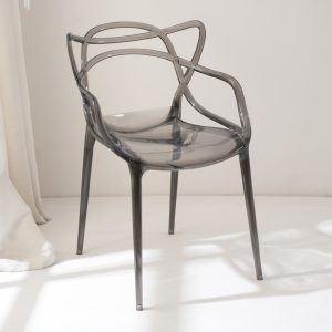 CHLOE ΚΑΡΕΚΛΑ ΔΙΑΦΑΝΟ/ΜΑΥΡΟ 54.5x55.5x83cm