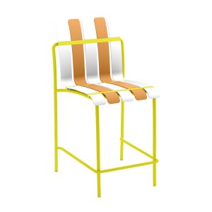 KIOSK ΣΚΑΜΠΟ BAR ΛΕΥΚΟ ΠΟΡΤΟΚΑΛΙ 54x40.5x110cm