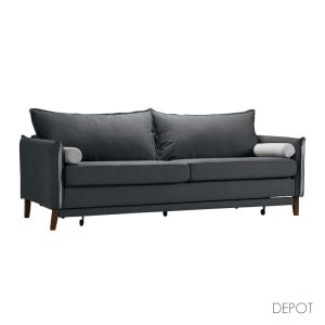 COMMODO ΚΑΝΑΠΕΣ ΚΡΕΒΑΤΙ 3ΘΕΣΙΟΣ ΑΝΘΡΑΚΙ NEVE 97 ΓΚΡΙ NEVE 83 230x81x88cm