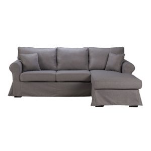 ASHLEY ΚΑΝΑΠΕΣ ΓΩΝΙΑ ΔΕΞΙΑ ΜΕ ΑΠΟΣΥΡΟΜΕΝΟ ΓΚΡΙ TWIST 19 236x171x91cm